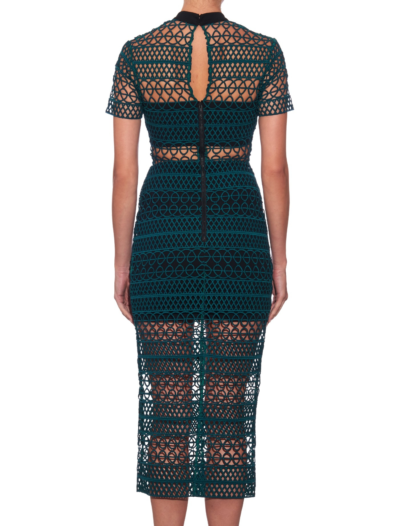 Geometric Pattern Tie Front High Slit Midi Beach Dress