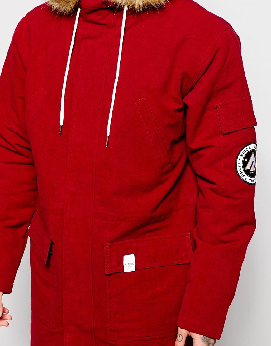 nicce red jacket