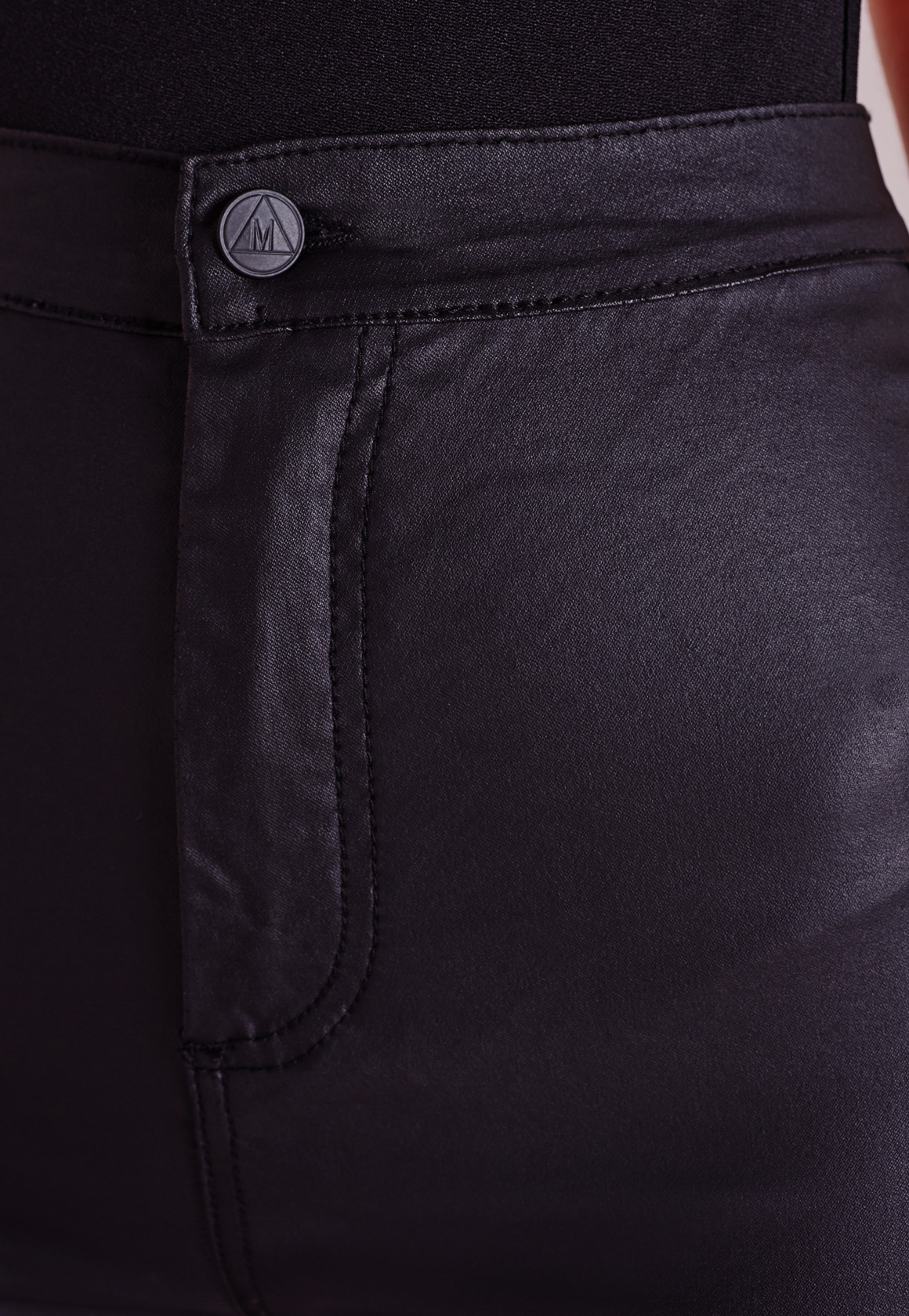 Missguided Vice Super Stretch Wet Look High Waisted Coated Skinny Jeans Black in Black | Lyst