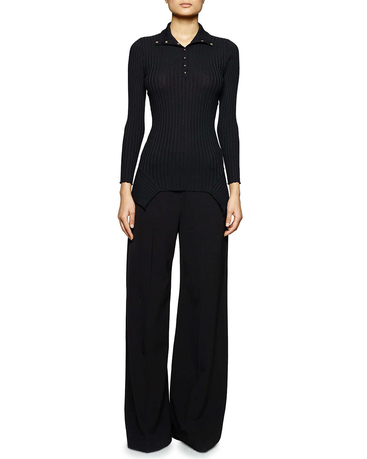Stella mccartney High-waisted Sailor Pants in Black | Lyst