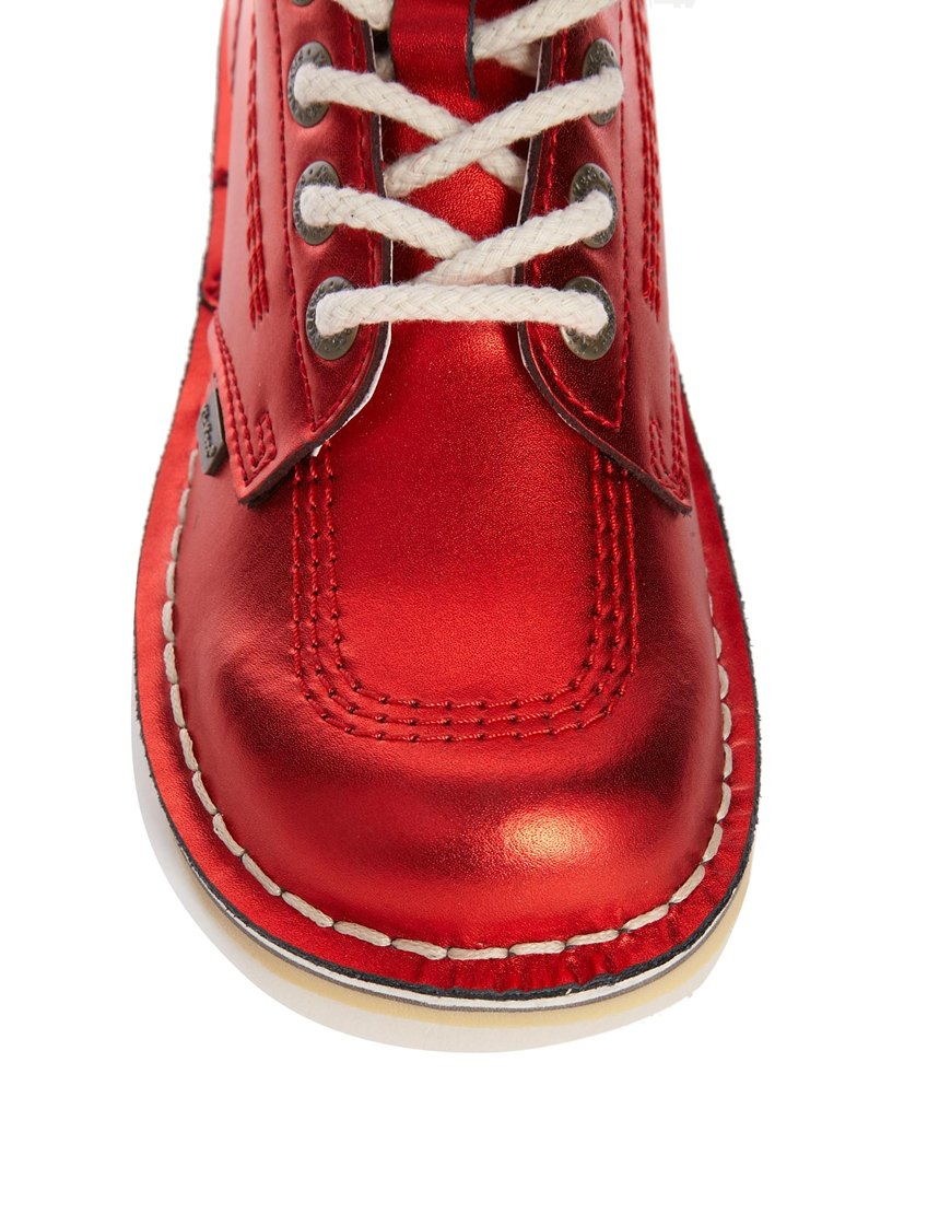 kickers red shoes