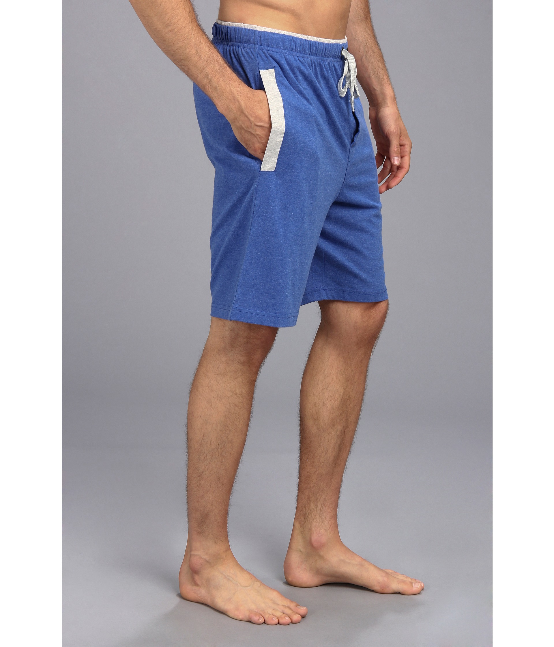 Kenneth Cole Reaction Super Soft Brushed Jersey Sleep Shorts in Blue for  Men | Lyst