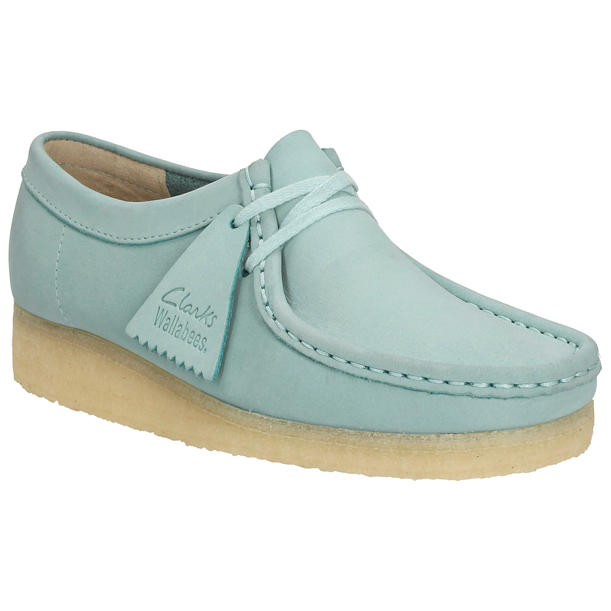 Clarks Originals Wallabee Lace Up Trainers in Light Blue (Blue) - Lyst