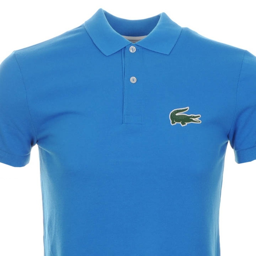 Lacoste Cotton Rubber Croc Polo T Shirt Blue for Men - Lyst