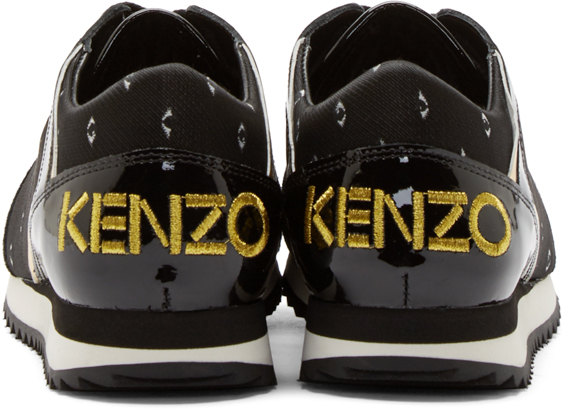 KENZO Black Eye Sneakers - Lyst