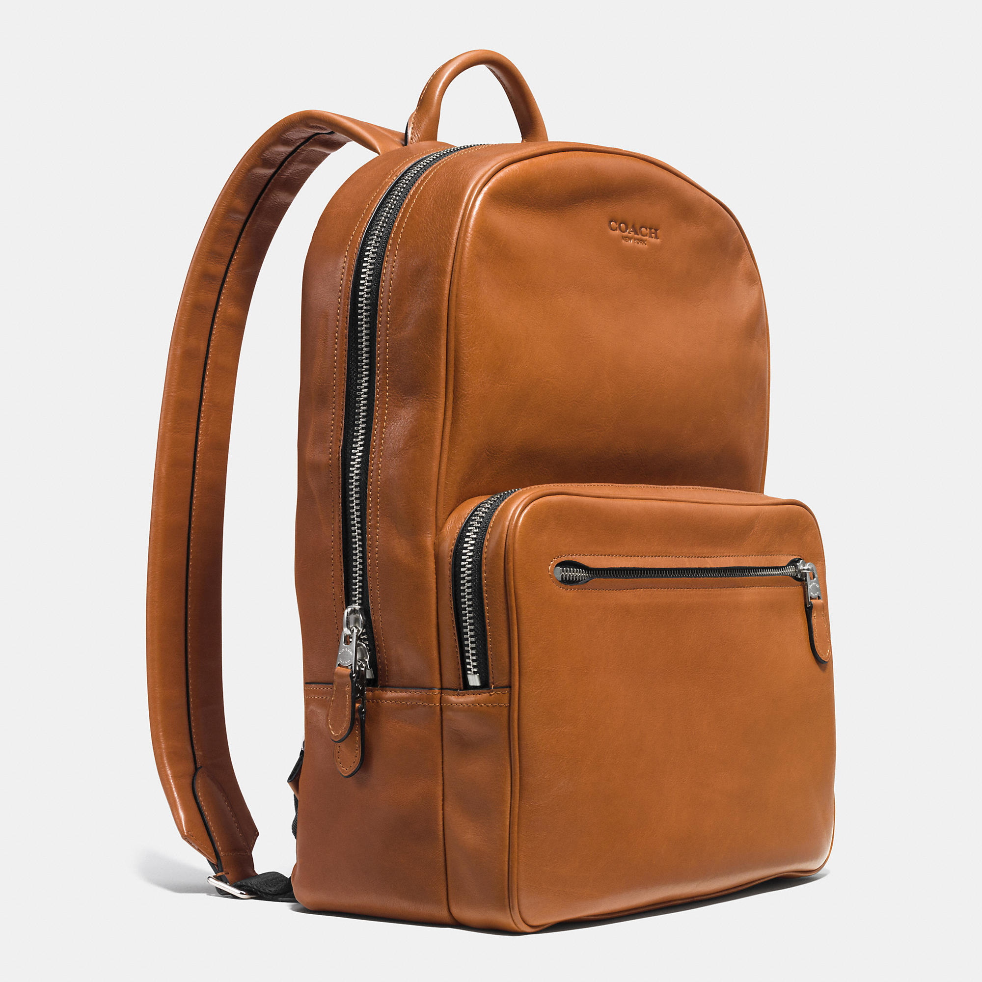 COACH Hudson Backpack In Sport Calf Leather in Brown for Men