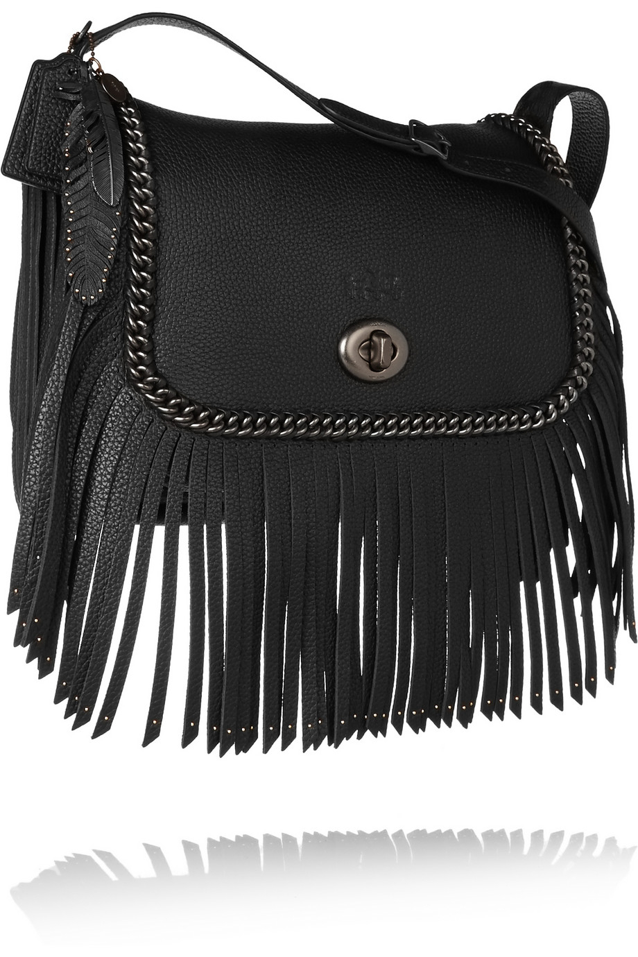 Coach dakotah fringe crossbody Clearance