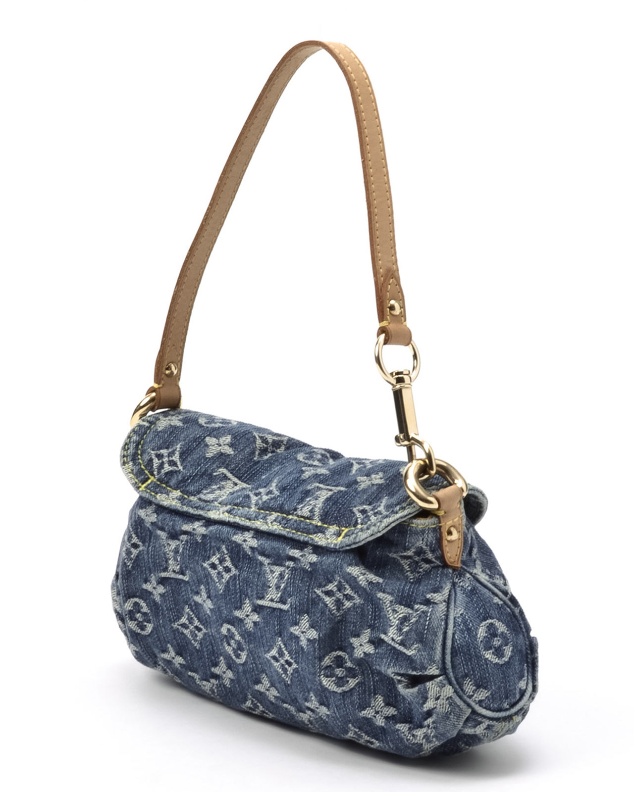 Lyst Louis Vuitton Monogram Denim Mini Pleaty Handbag In Blue