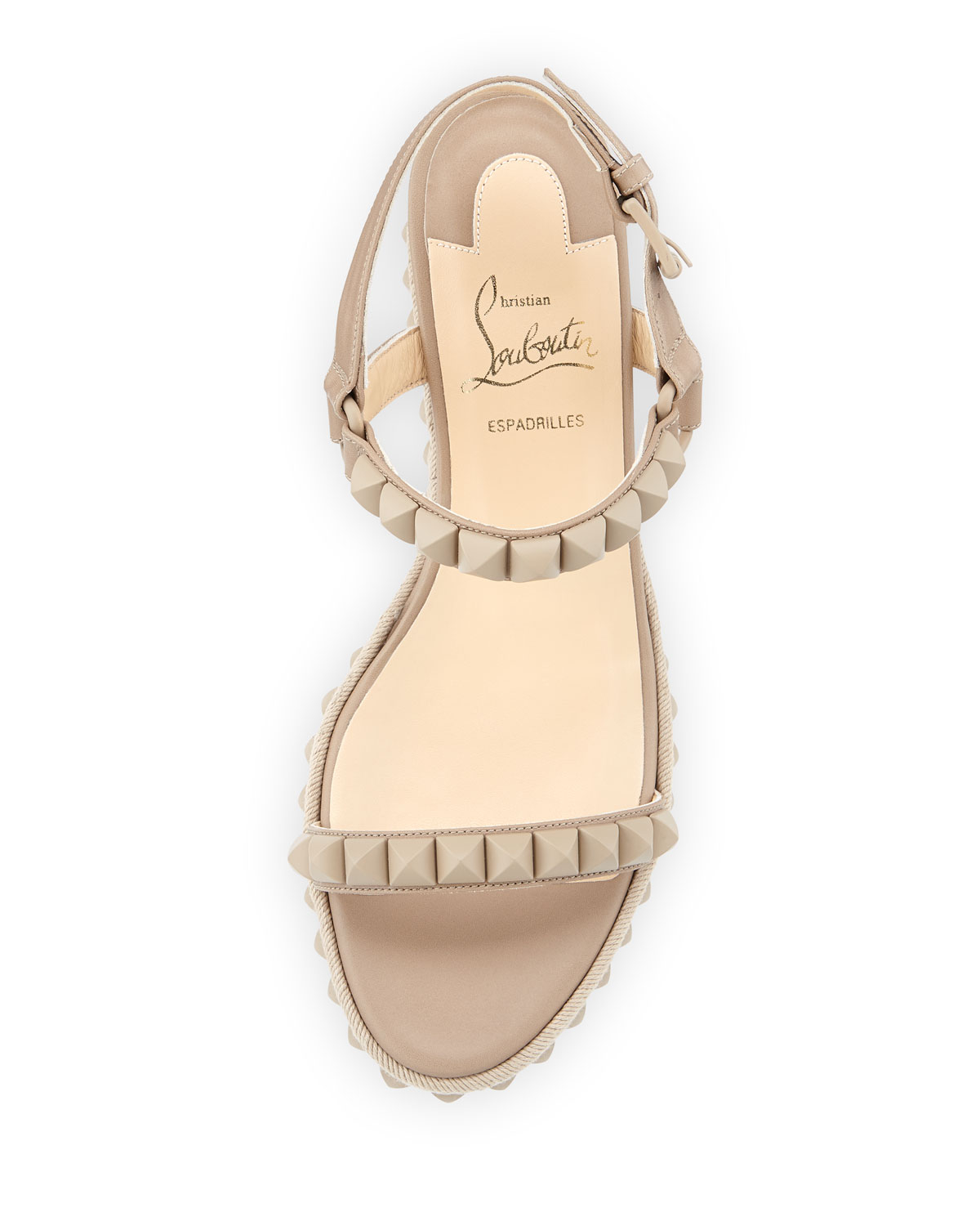 louboutin beige sandals