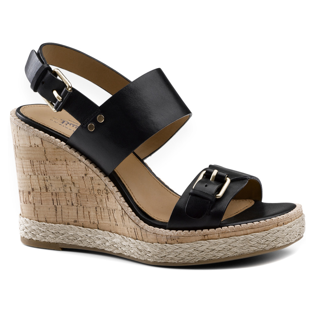 Lyst G.H.BASS Tyra Wedge Sandal in Black