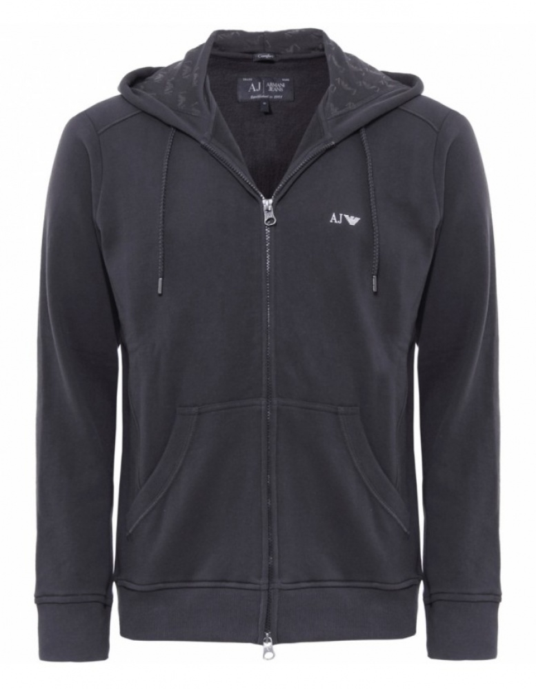 armani jeans zip up hoodie