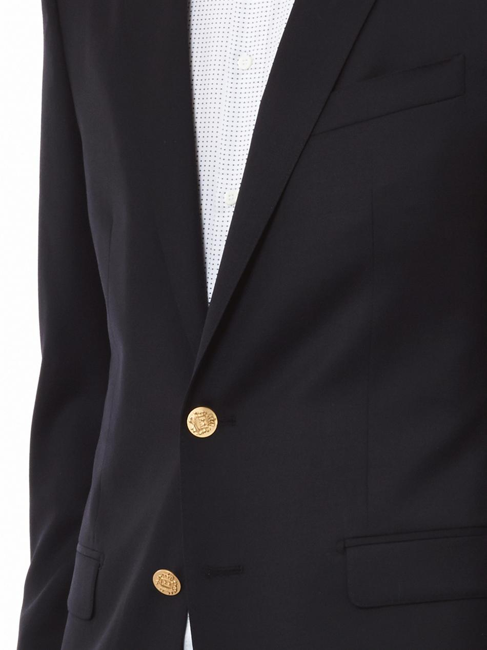 Dolce & Gabbana Martini-Fit Gold Button Blazer in Grey (Gray) for Men - Lyst