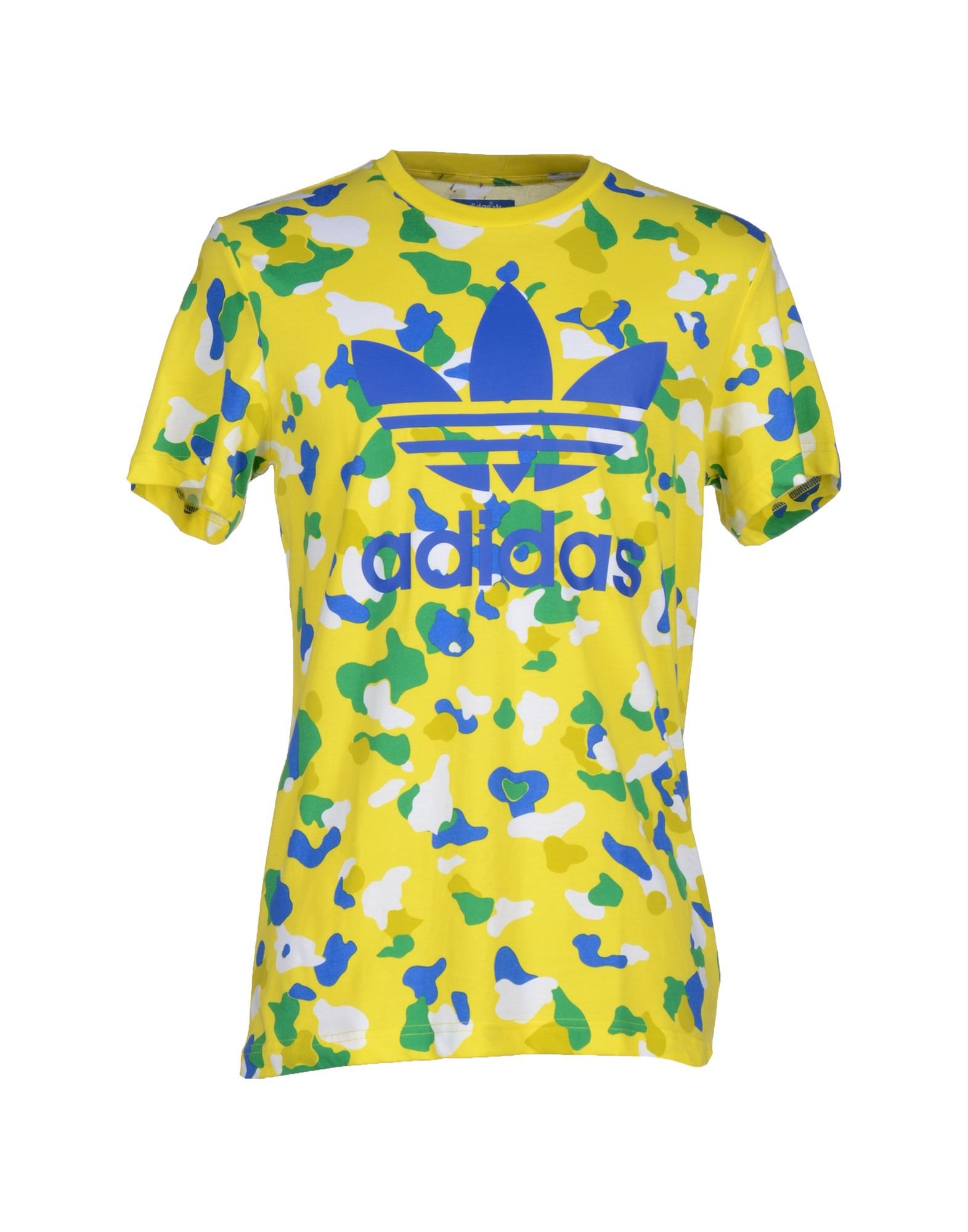 adidas t shirt blue and yellow
