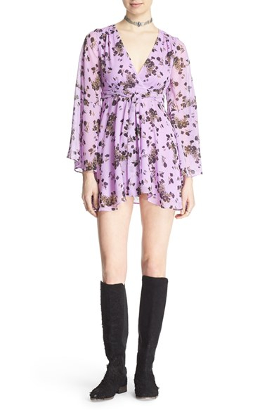 free people purple floral dress