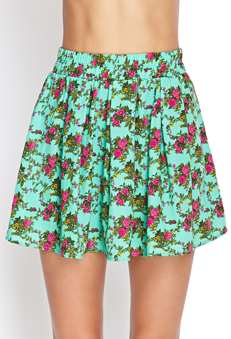 floral skirt forever 21