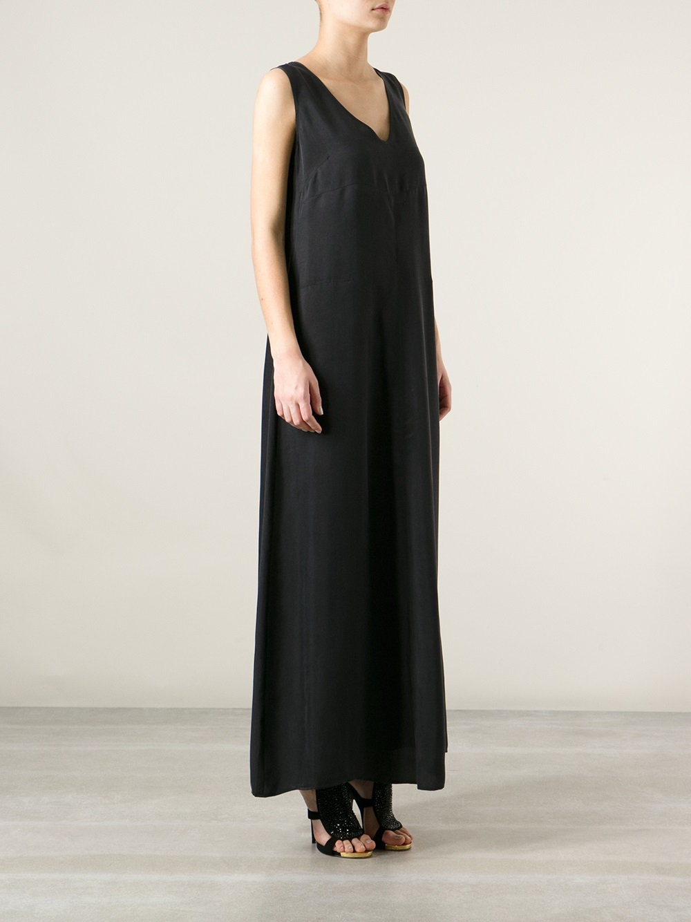 Weekend by Maxmara Maxi Dress in Black | Lyst