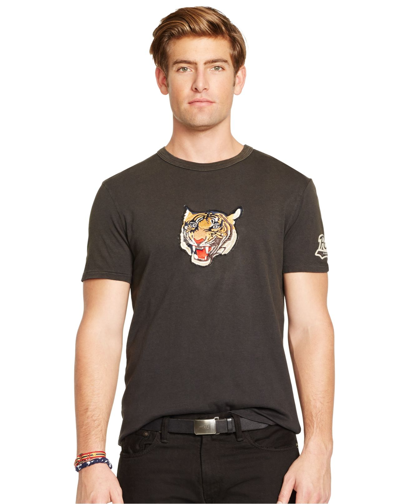 Polo Ralph Lauren Tiger-Head T-Shirt in Black for Men | Lyst