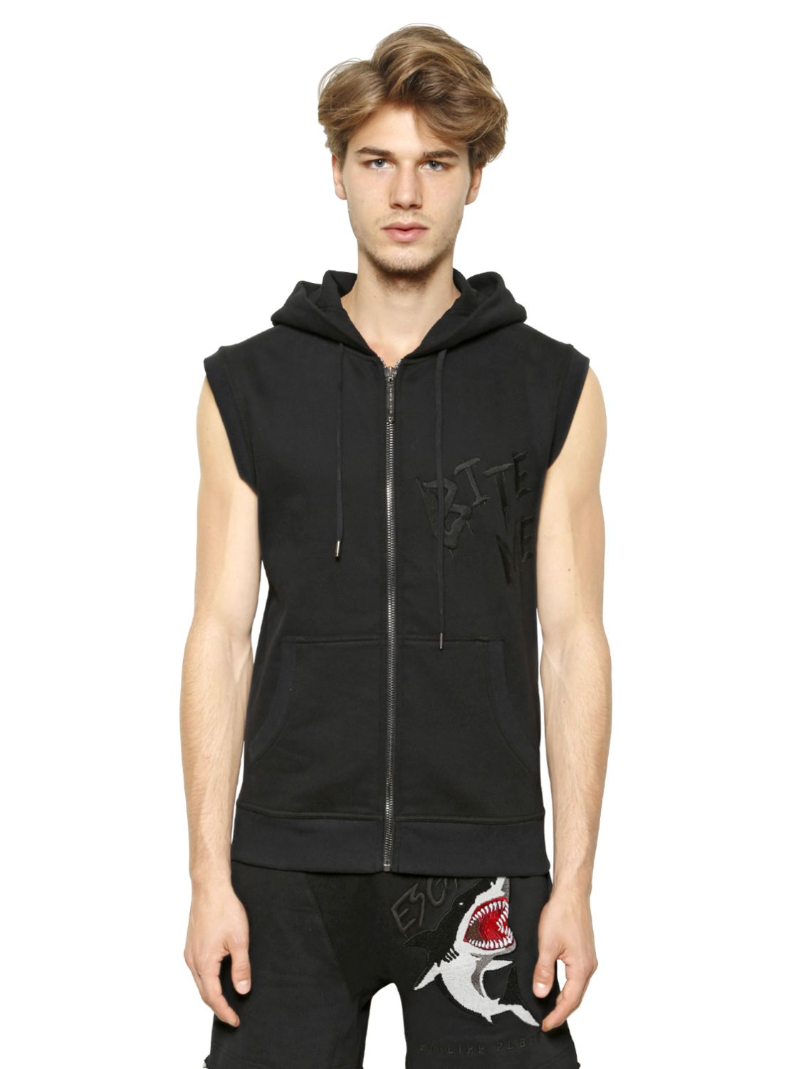 philipp plein sleeveless hoodie