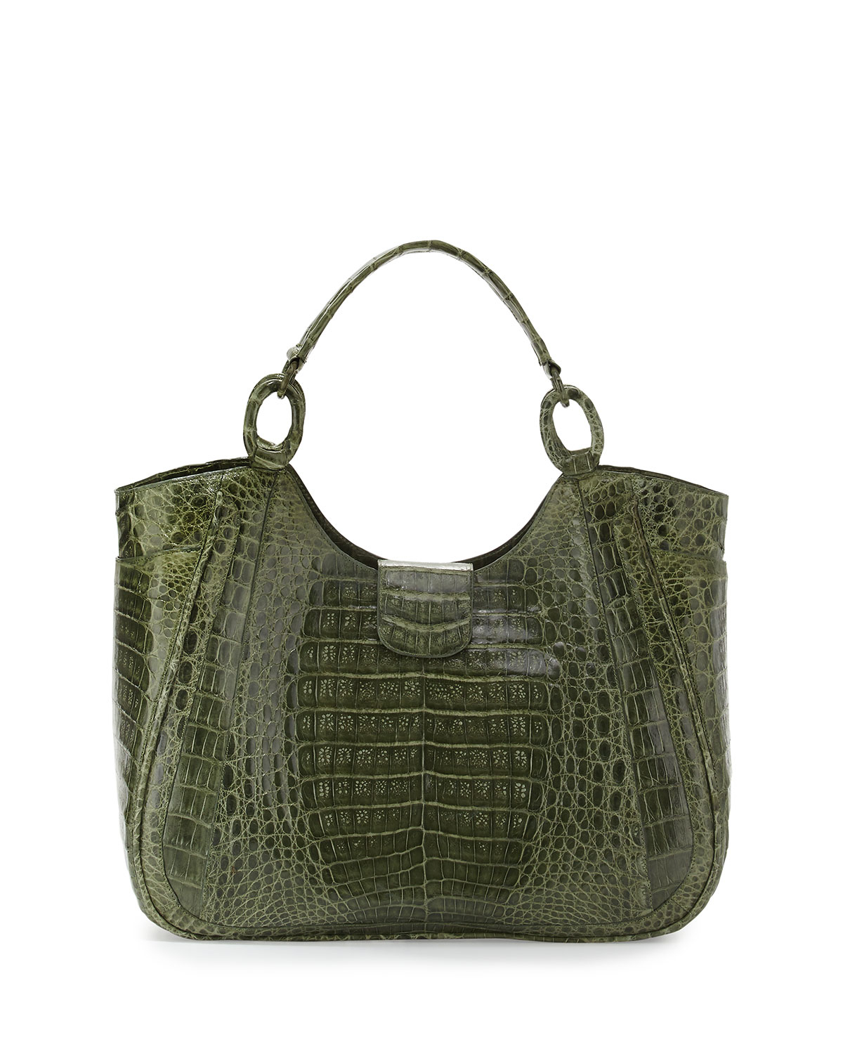 Lyst Nancy Gonzalez Medium Dipped Crocodile Tote Bag in Green