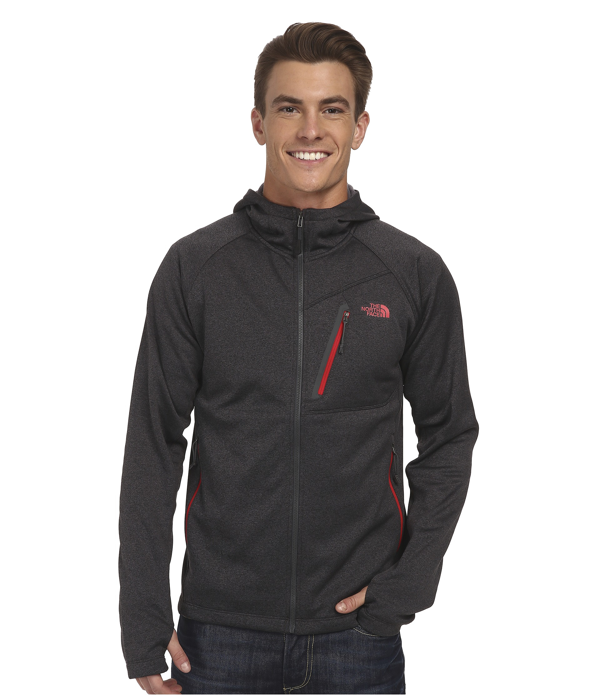 men's the north face canyonlands full zip black