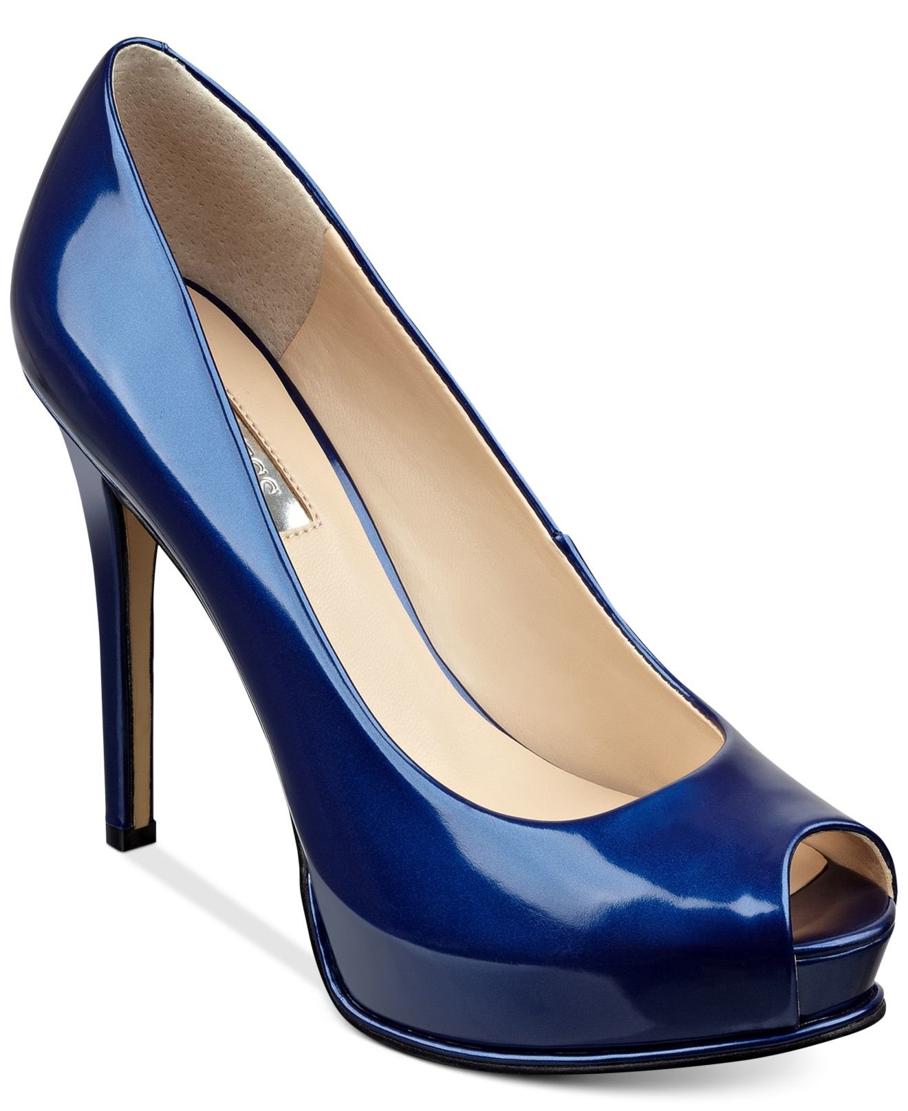 guess women's honora peep toe platform pumps