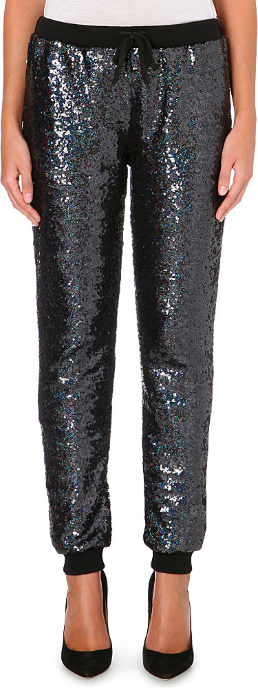 sequin tracksuit bottoms