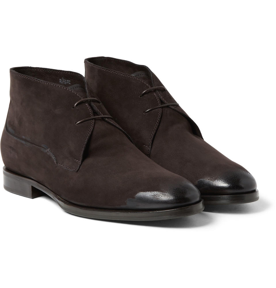 Berluti Lorenzo D'Hiver Shearling-Lined Nubuck Boots in Brown for Men ...