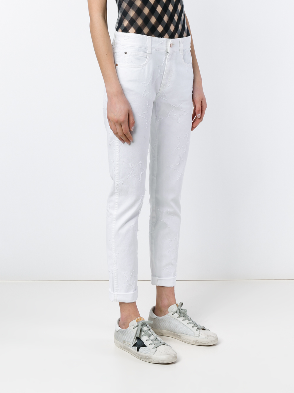 stella mccartney white jeans