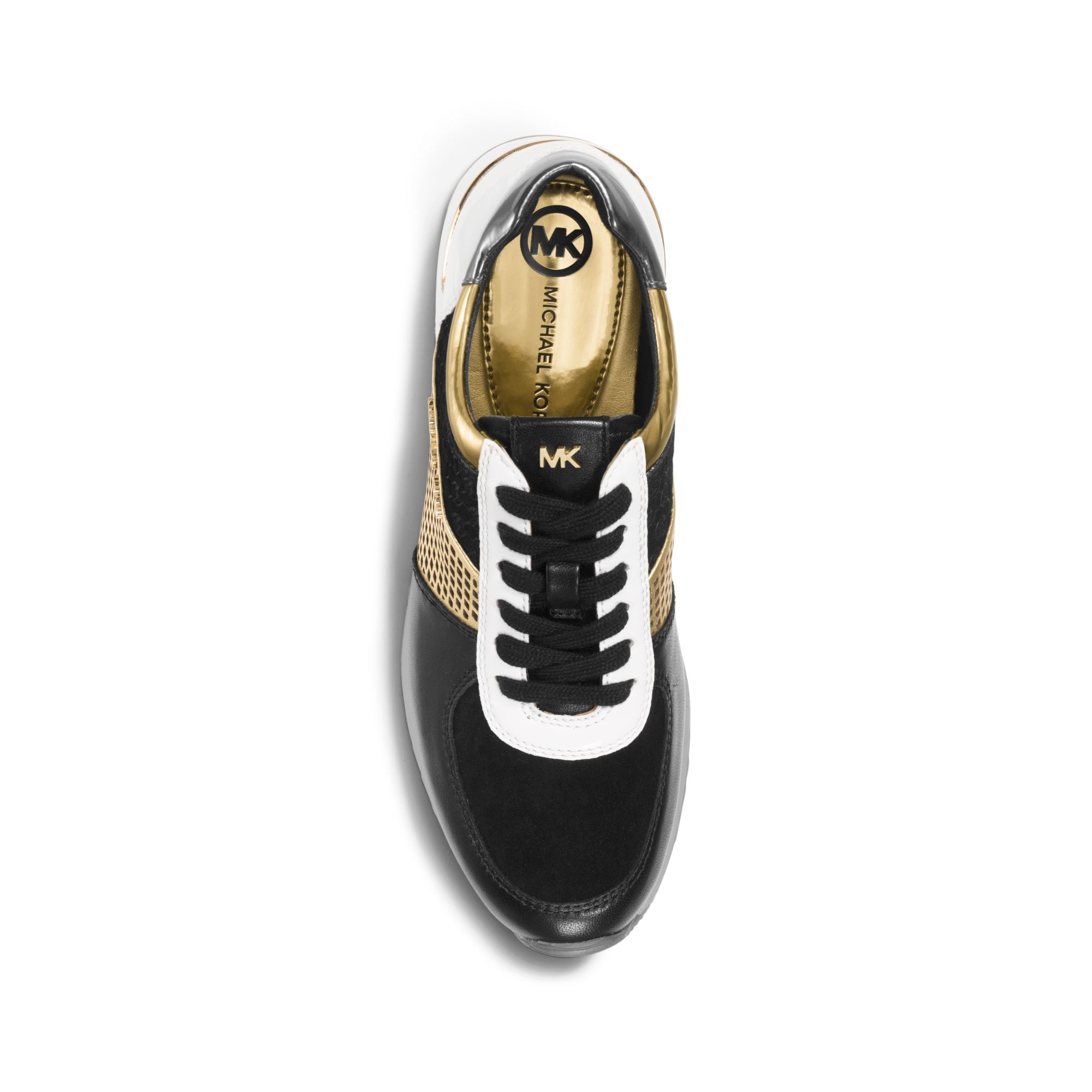 allie metallic leather sneaker
