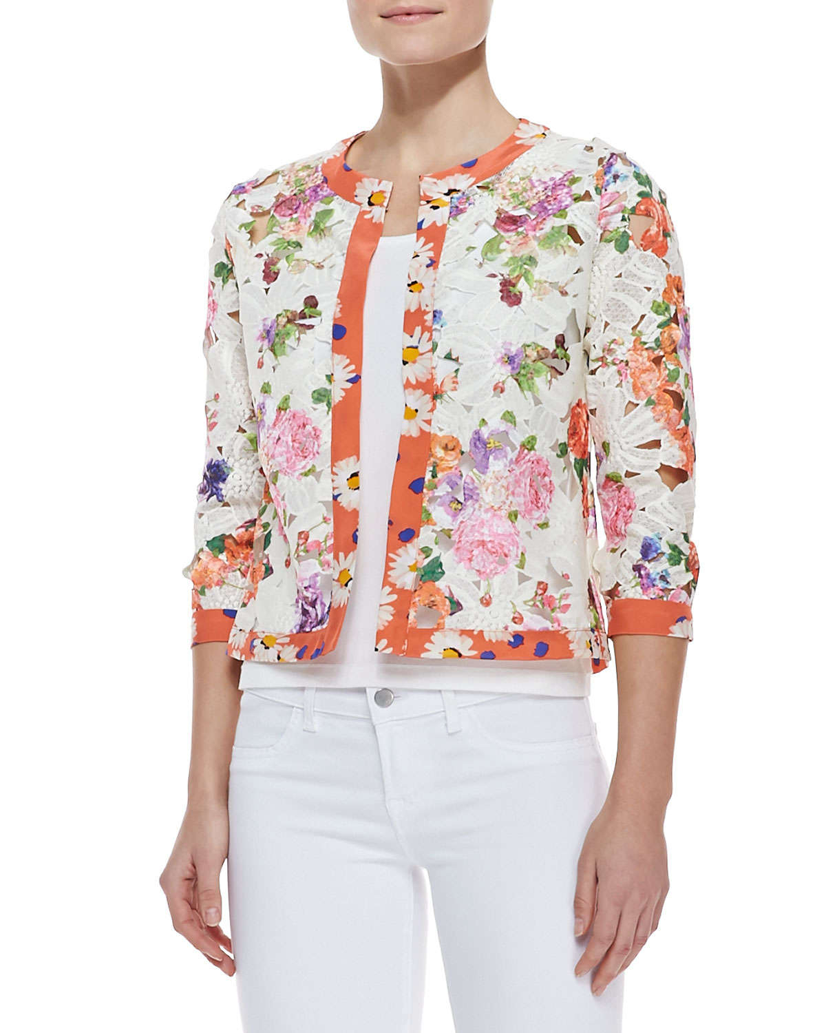 flowered cardigans