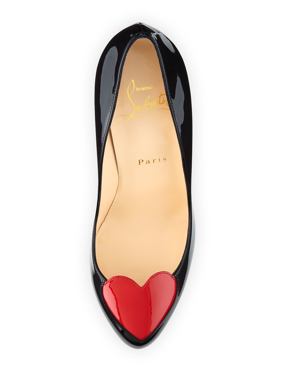 Christian louboutin Doracora Patent Heart Red Sole Pump in Red ...