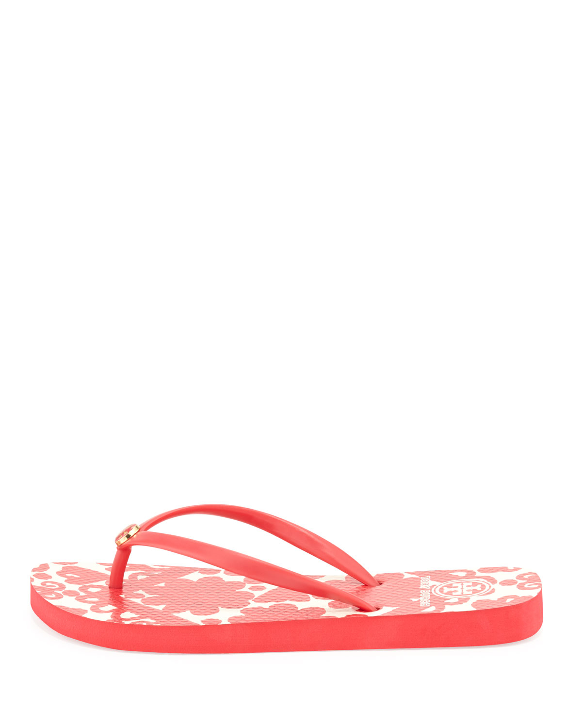 tory burch red flip flops