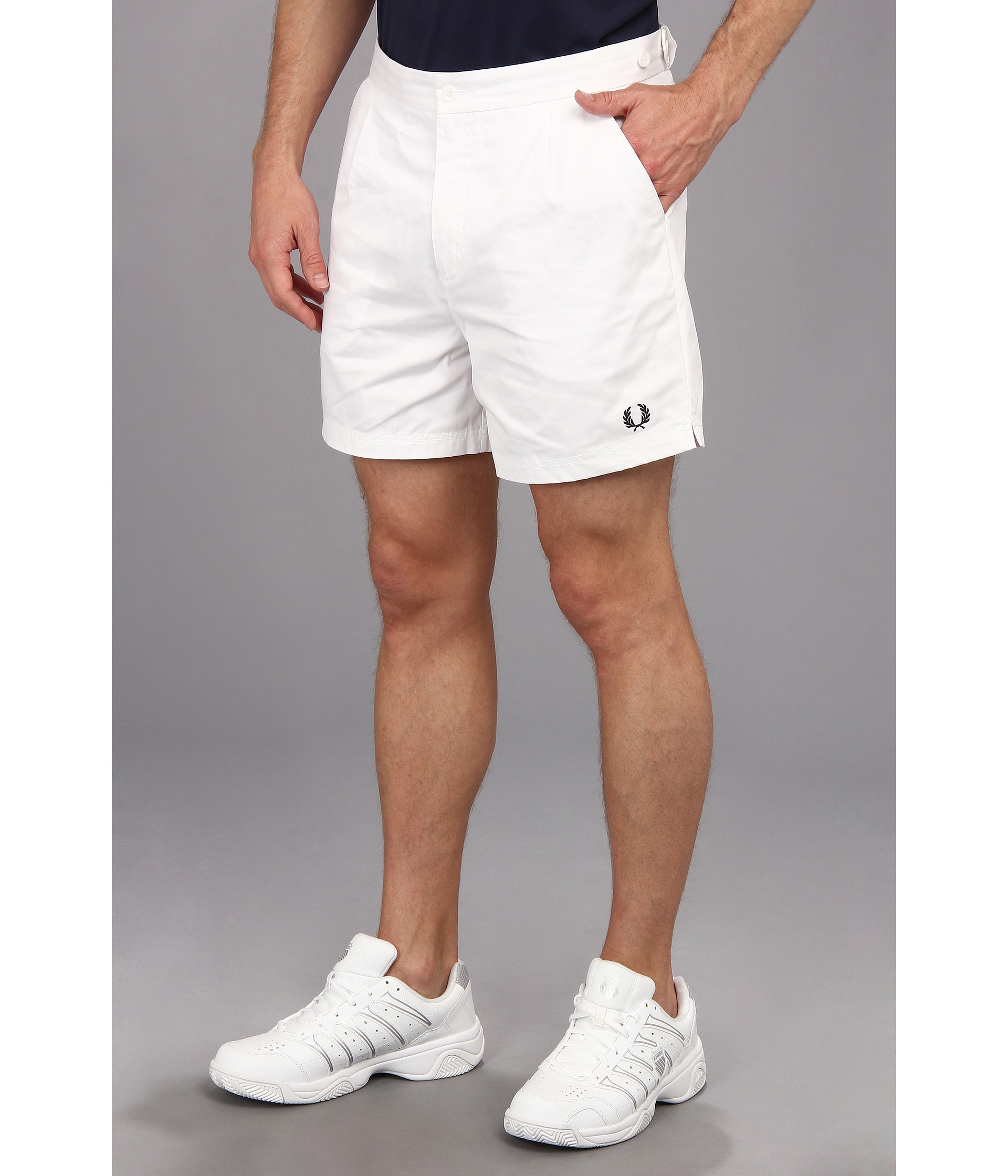 Brein breedtegraad Concurreren Fred Perry Tailored Tennis Shorts in White for Men | Lyst