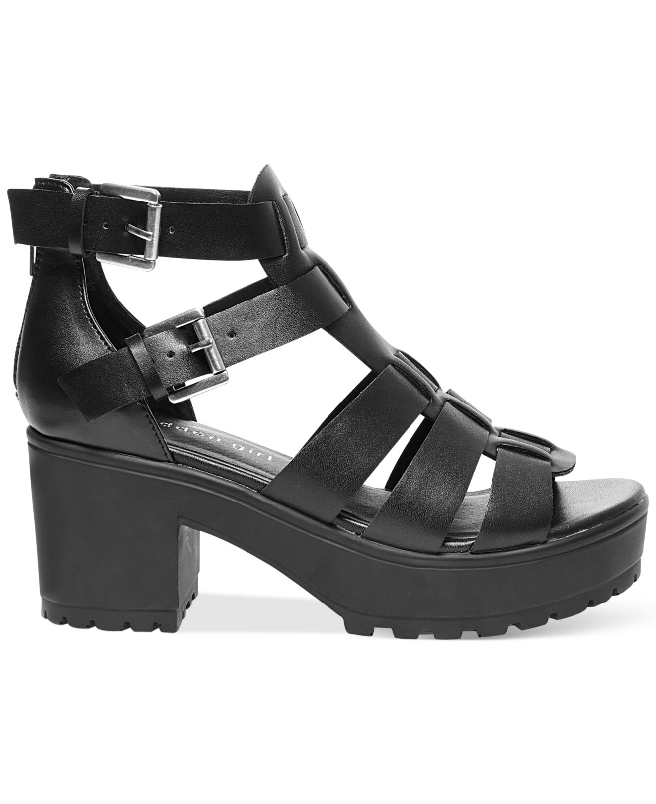 Madden girl Daizyy Platform Lug Sandals in Black | Lyst