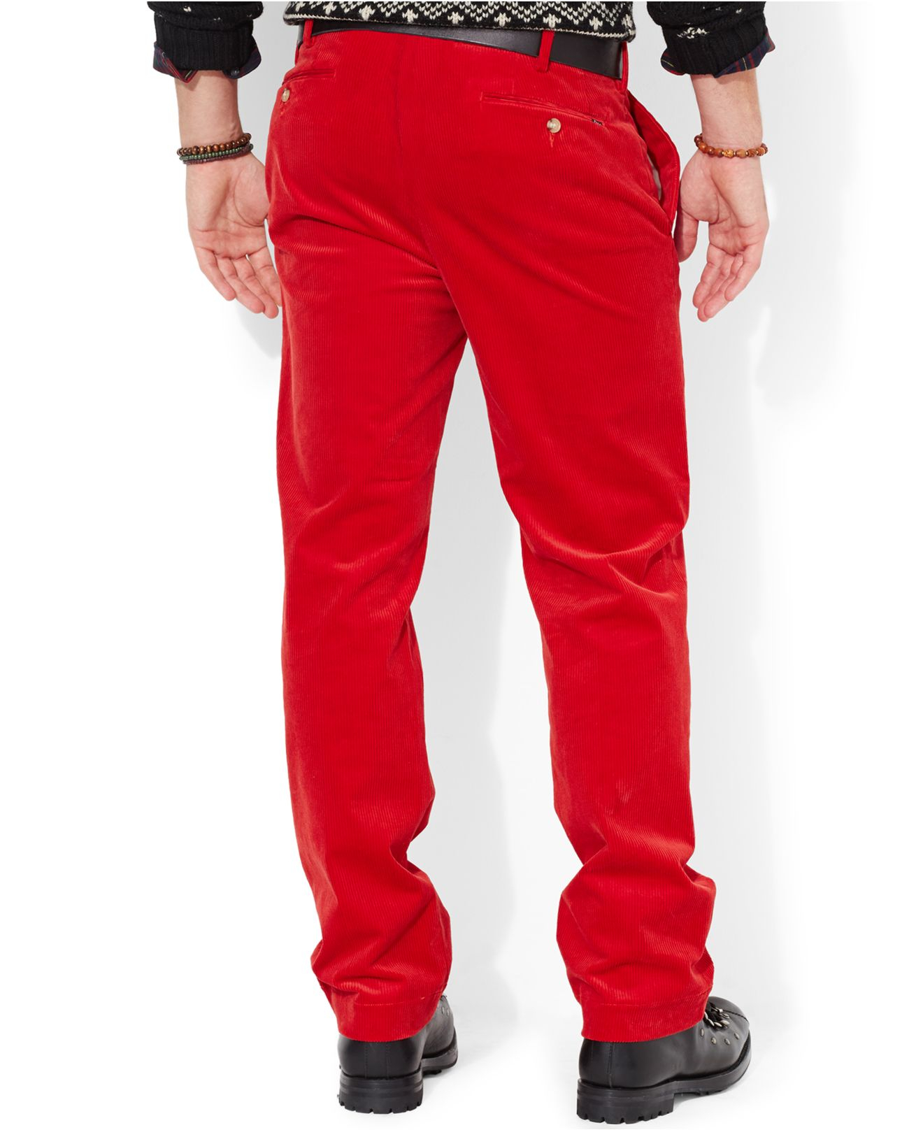 Polo ralph lauren Classic-Fit Newport Corduroy Pants in Red for Men | Lyst