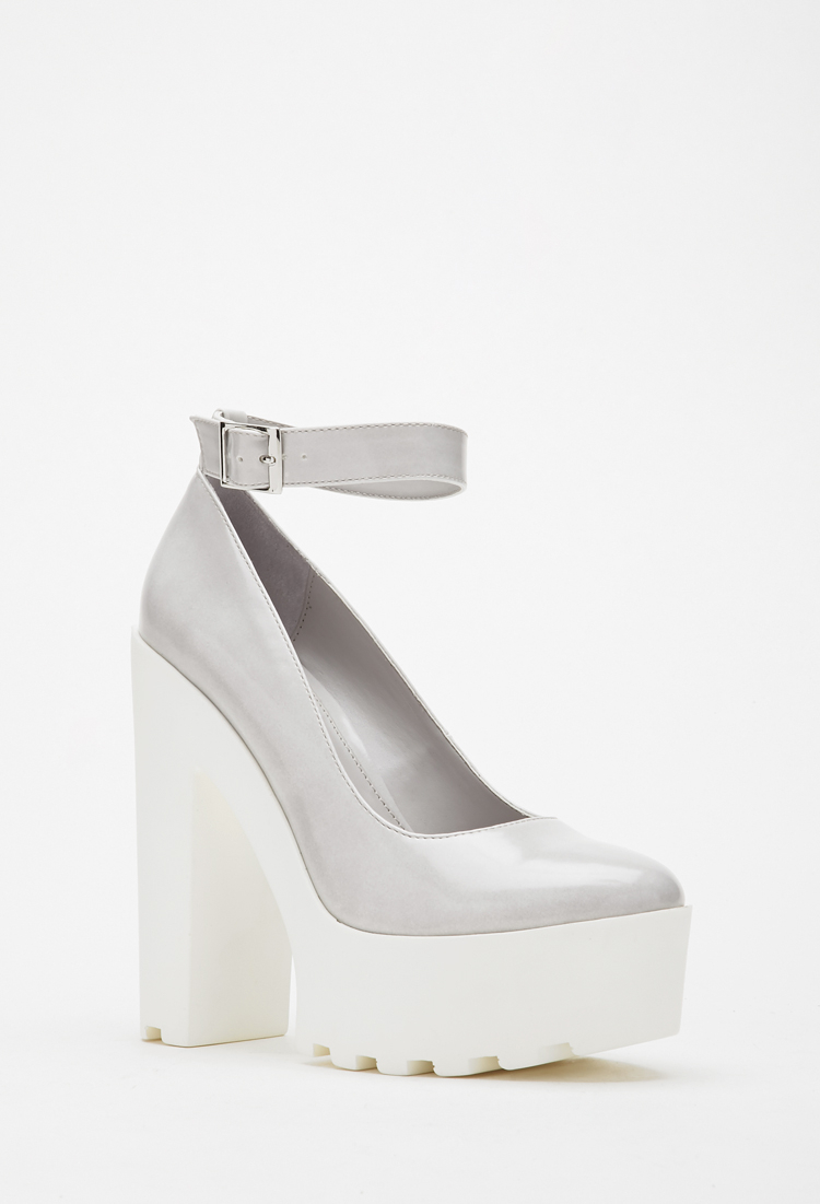 forever 21 white heels