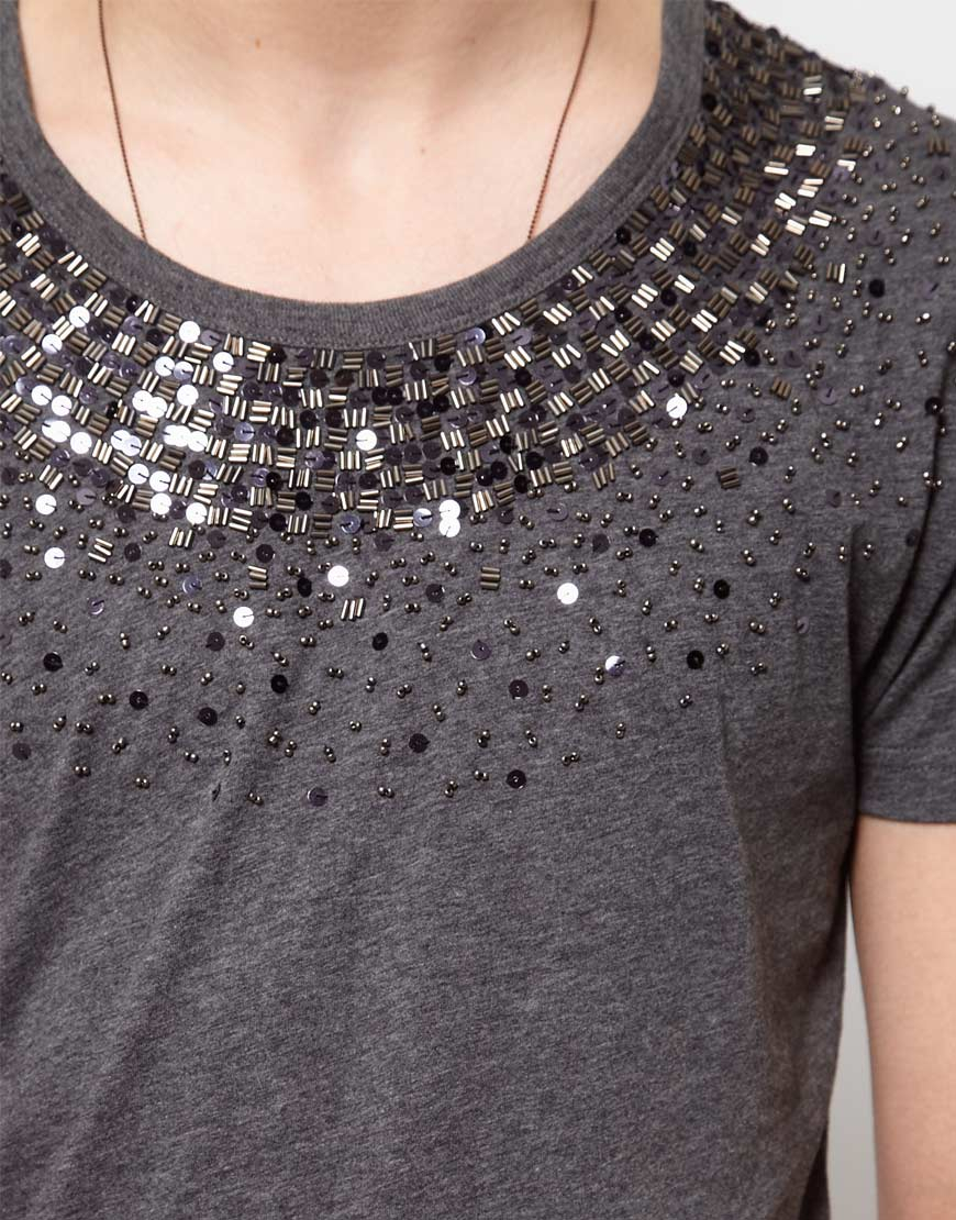 Unconditional Hand Beaded T-shirt in 