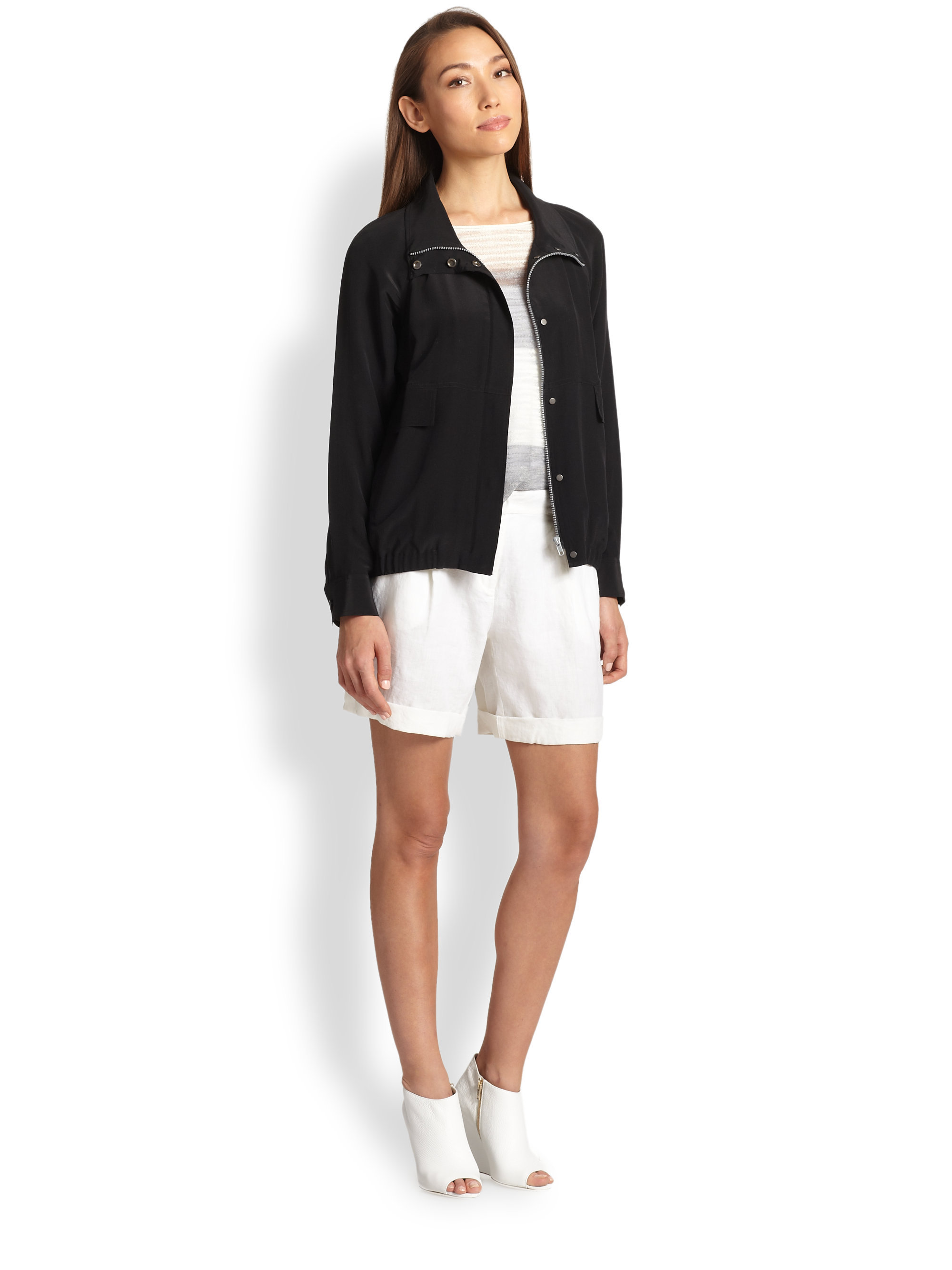 eileen fisher bomber jacket