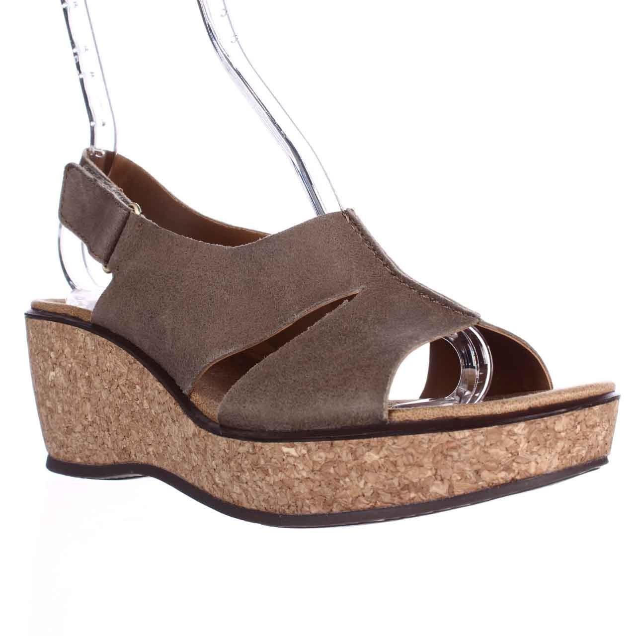 Lyst - Clarks Rosemund Dune Wedge Comfort Sandals in Brown