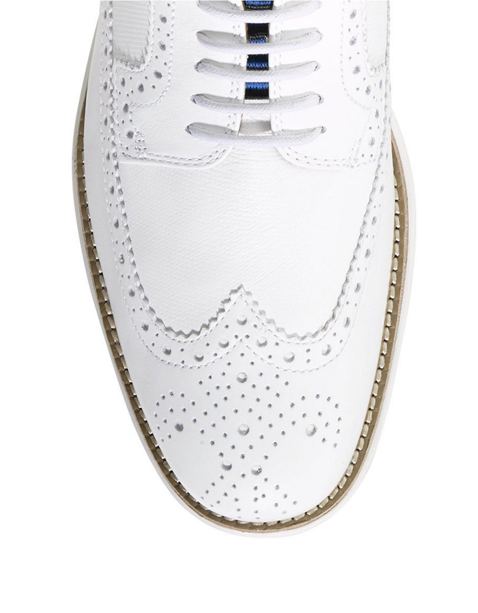 cole haan zerogrand wingtip oxford white
