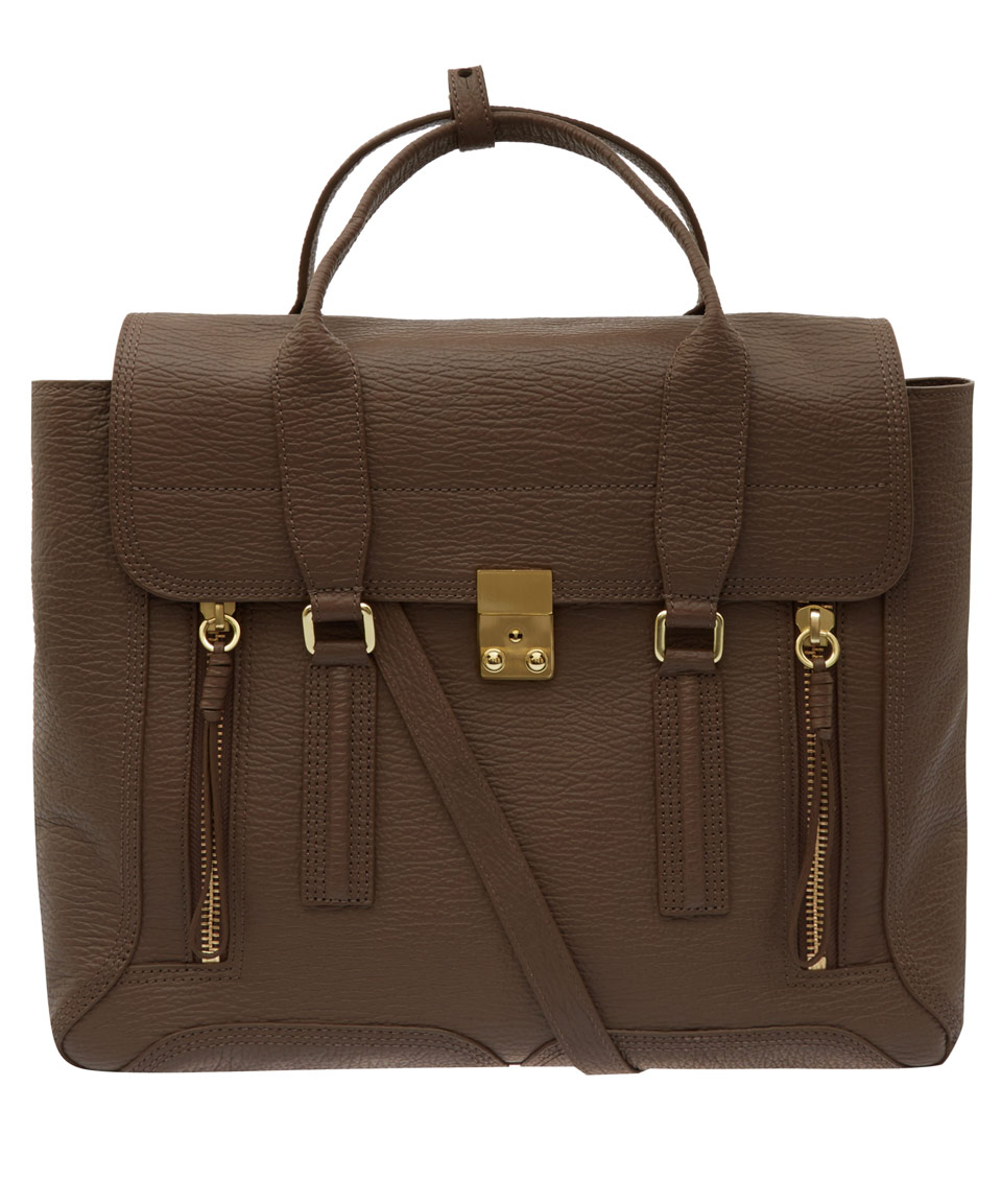 3.1 Phillip Lim Medium Taupe Pashli Leather Bag in Brown (taupe) | Lyst