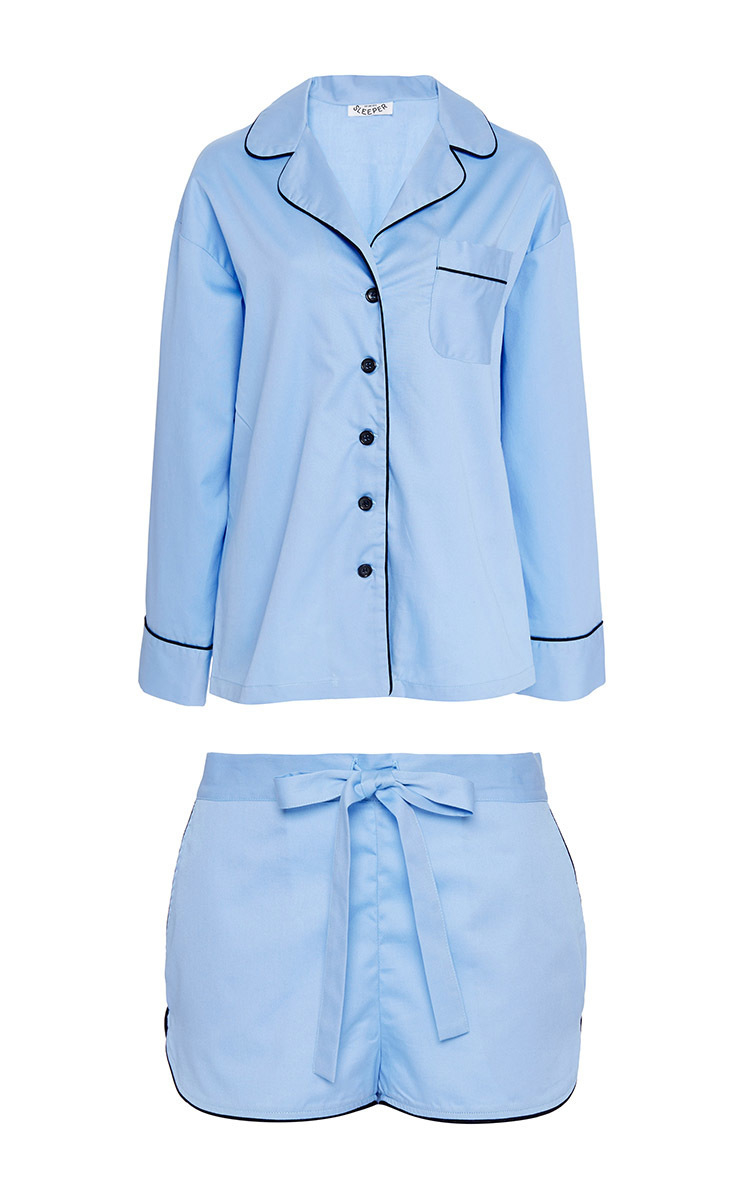 baby blue pajama set