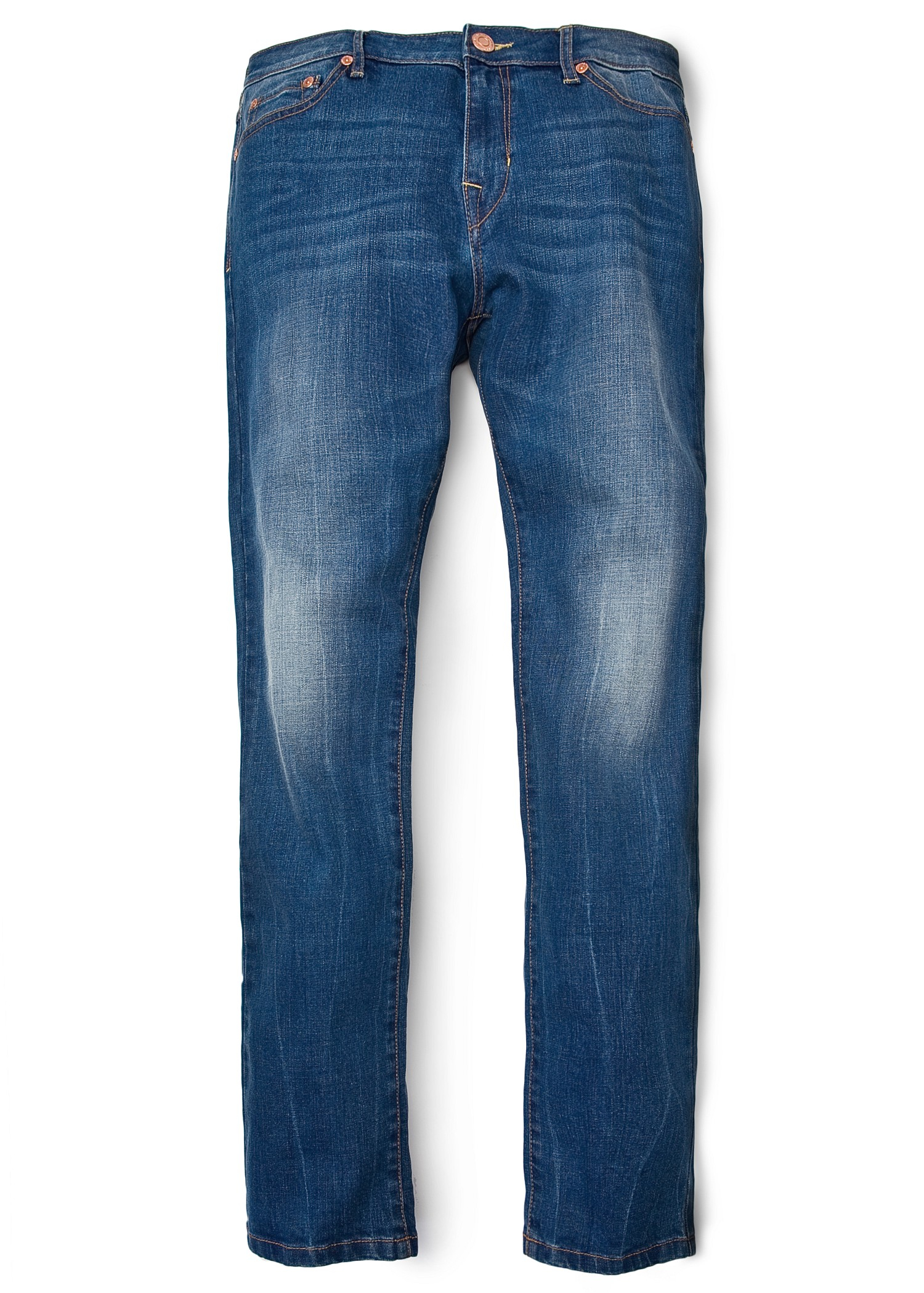 Mango Alex Slimfit Medium Wash Jeans in Blue Lyst