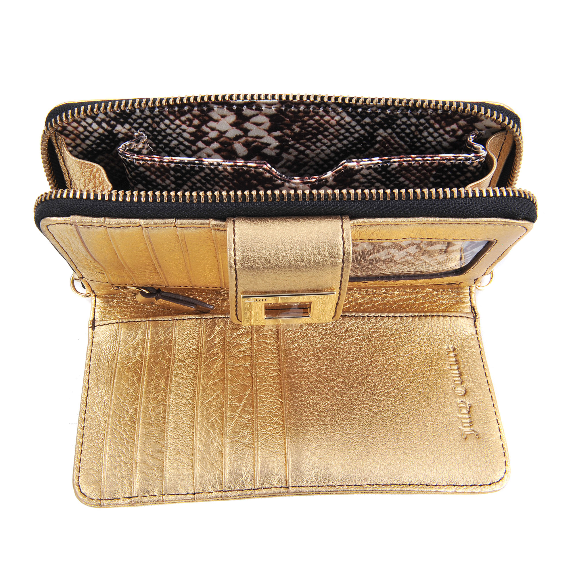 Juicy Couture Wallet On Chain Clutch in Metallic Lyst
