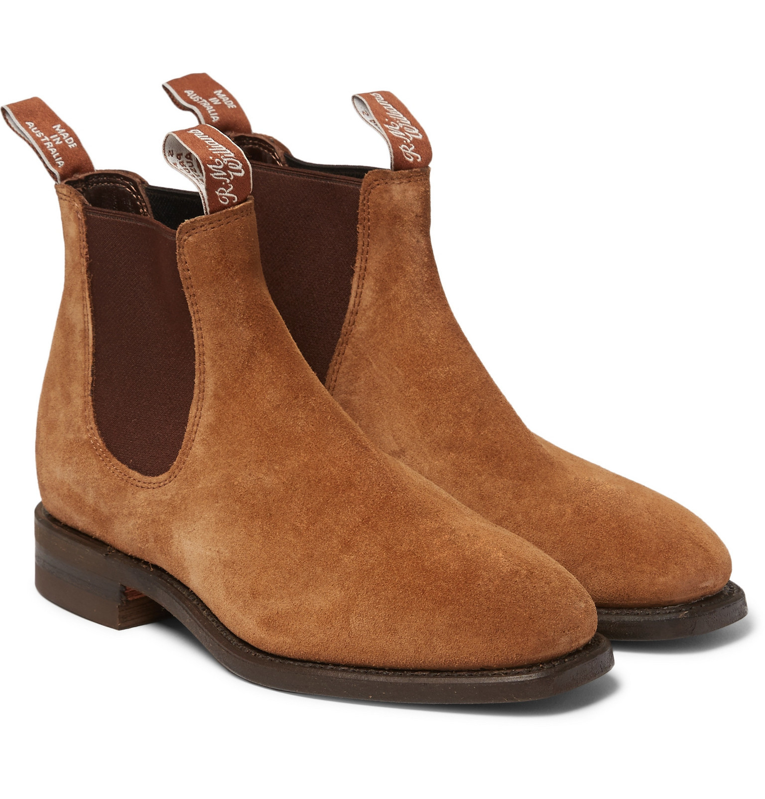 R.M. Williams Suede Chelsea Boots in Brown for Men Lyst