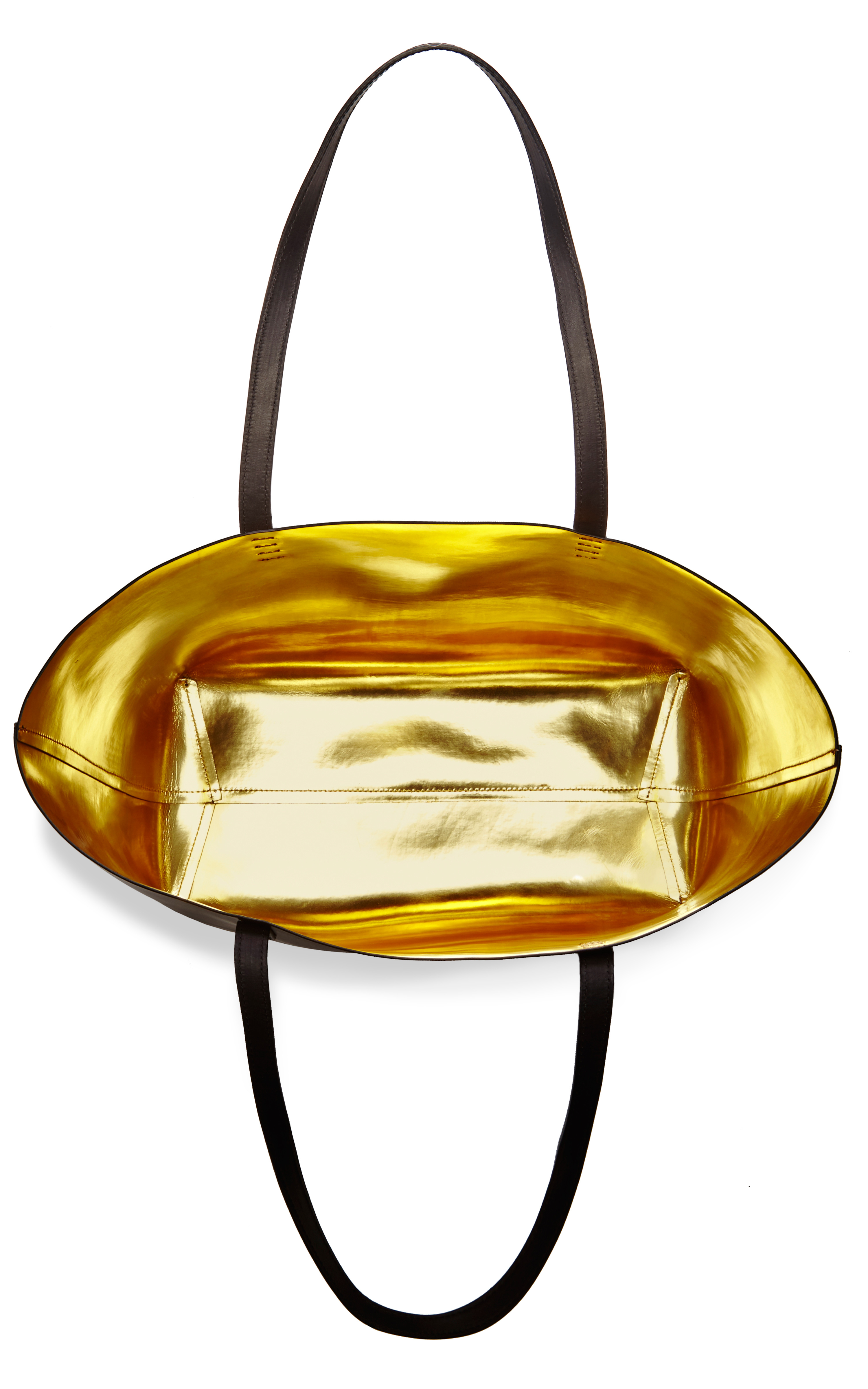 mansur gavriel gold clutch