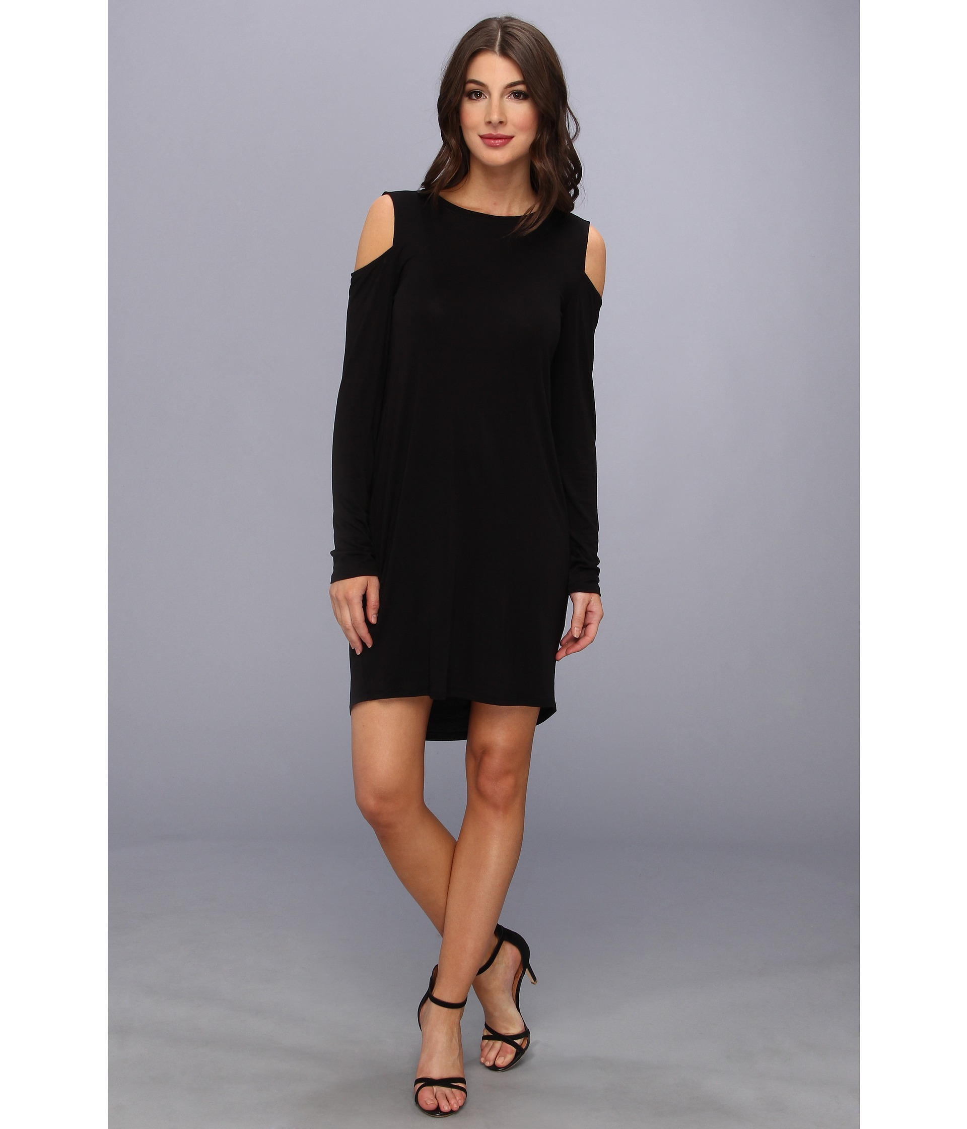 bcbg cold shoulder dress