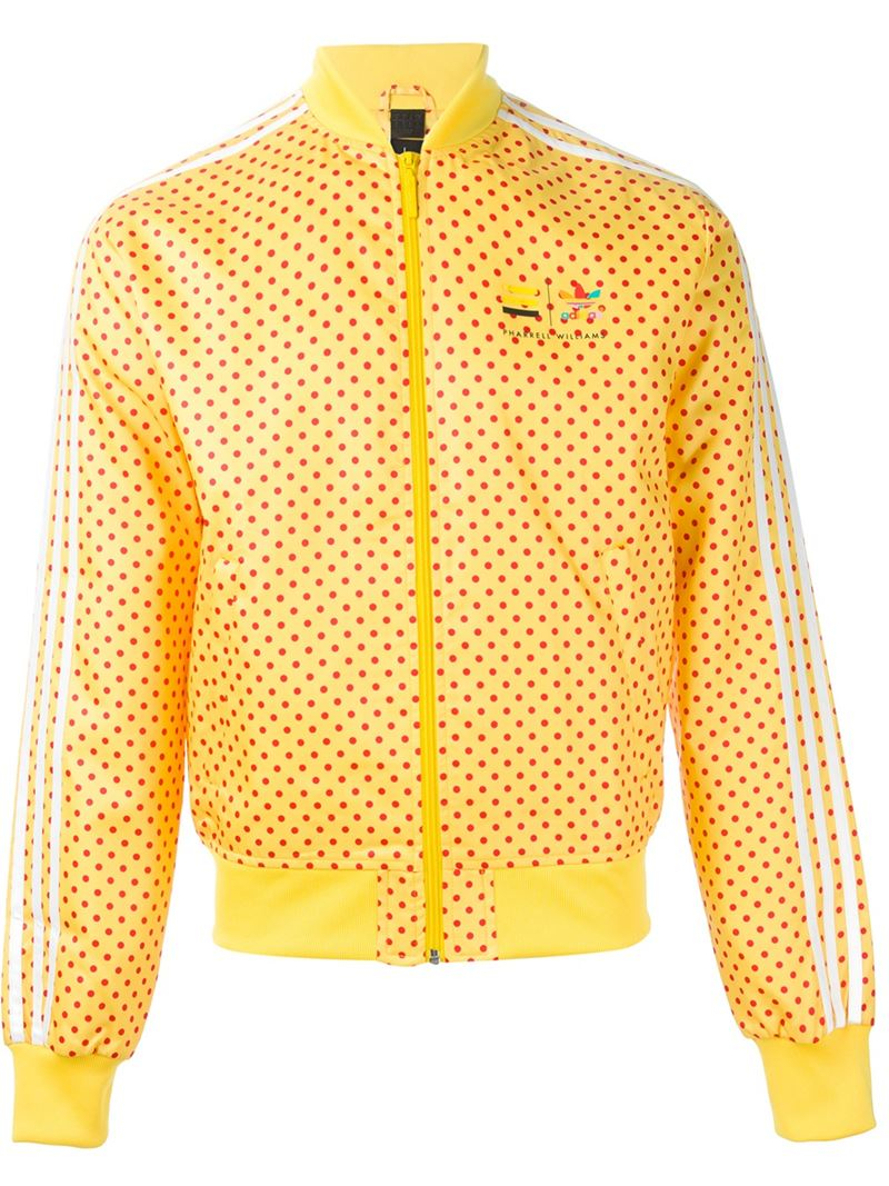 adidas Polka Dot Track Jacket in Yellow & Orange (Yellow) for Men | Lyst