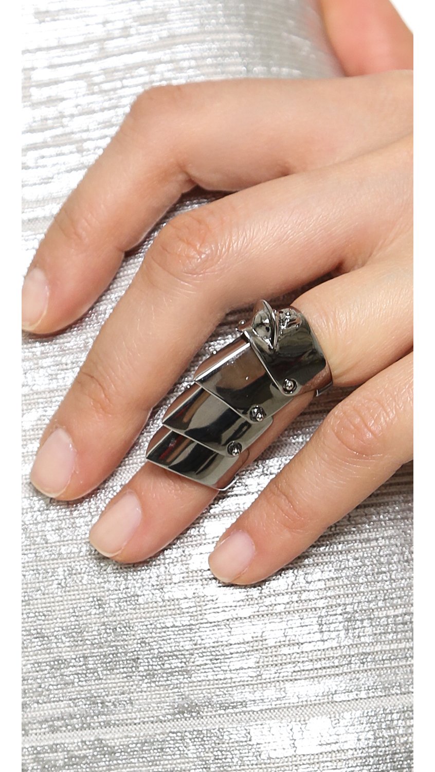 Vivienne Westwood Armor Ring Gunmetal in Metallic | Lyst