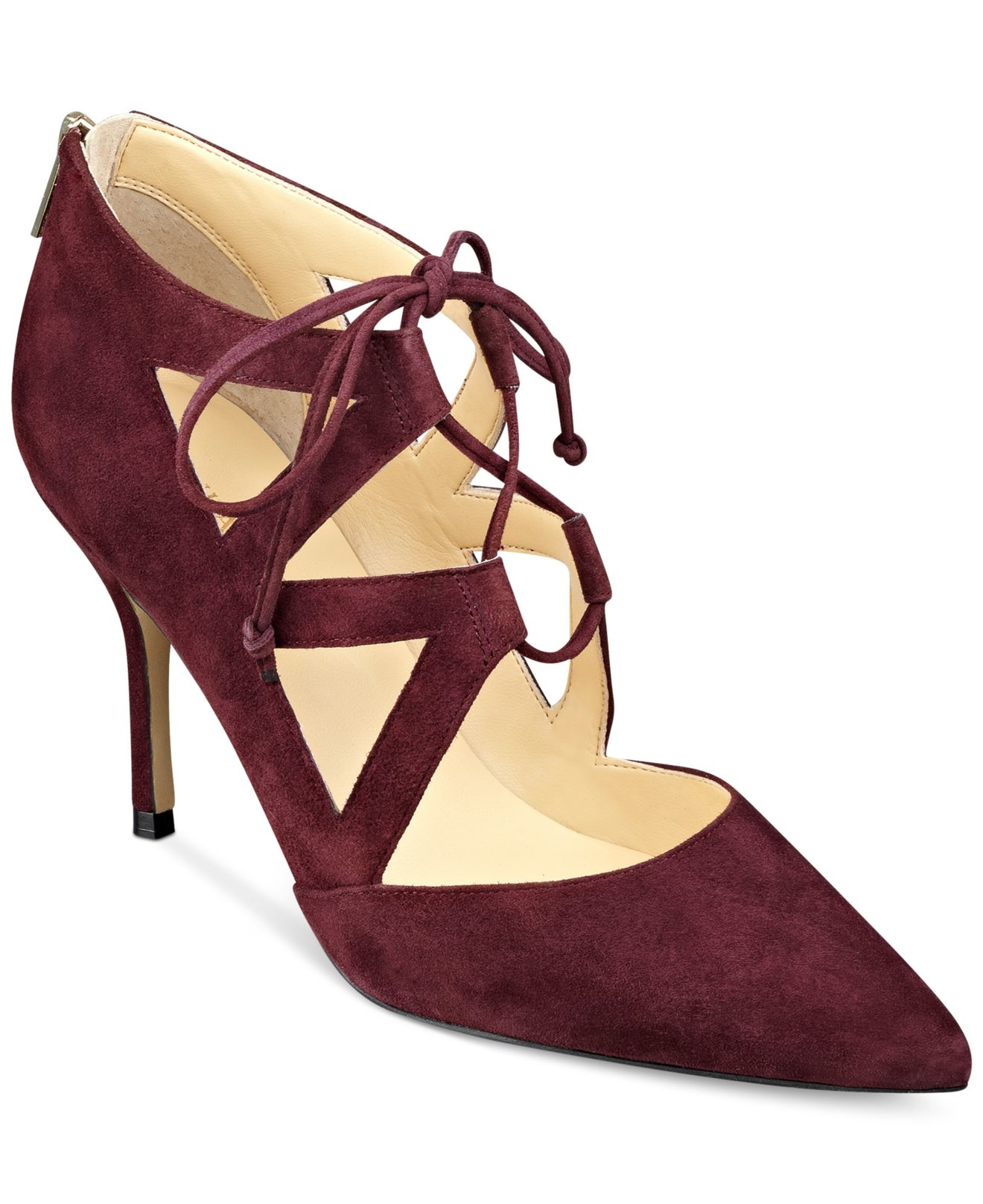 Lyst - Ivanka Trump Darian Lace-up Pumps in Purple Gallery
